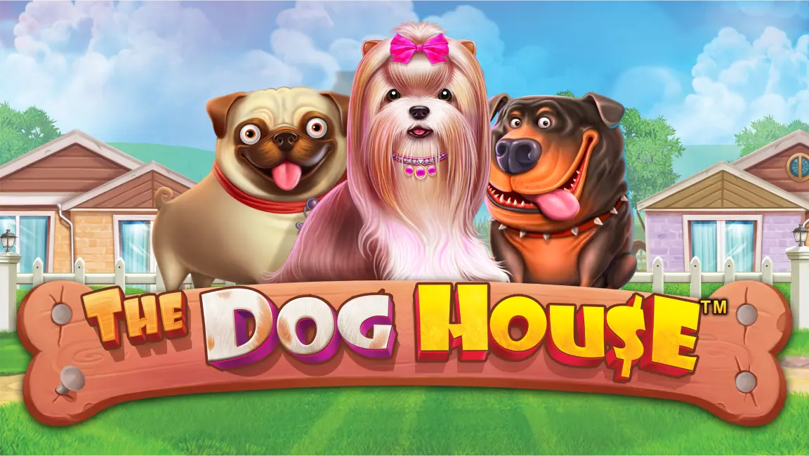 The promotional header for The Dog House, an online slot game on Betty.ca.