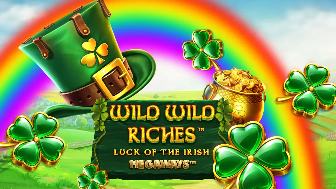 The promotional header for Wild Wild Riches Megaways, an online slot game on Betty.ca.