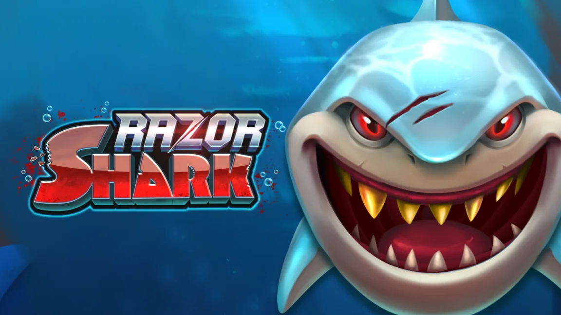 The promotional header for Razor Shark, an online slot game on Betty.ca.