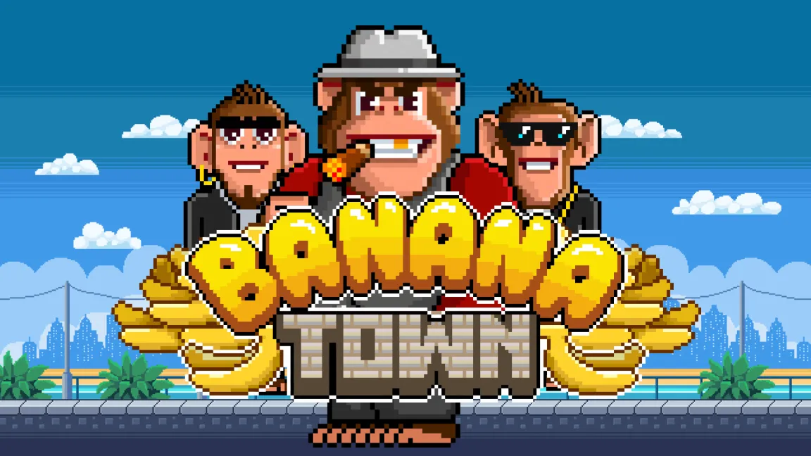 The promotional header for Banana Town, an online slot game on Betty.ca.
