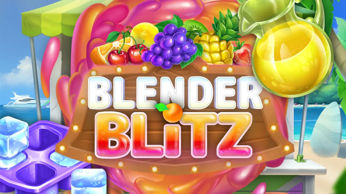 The promotional header for Blender Blitz, an online slot game on Betty.ca.