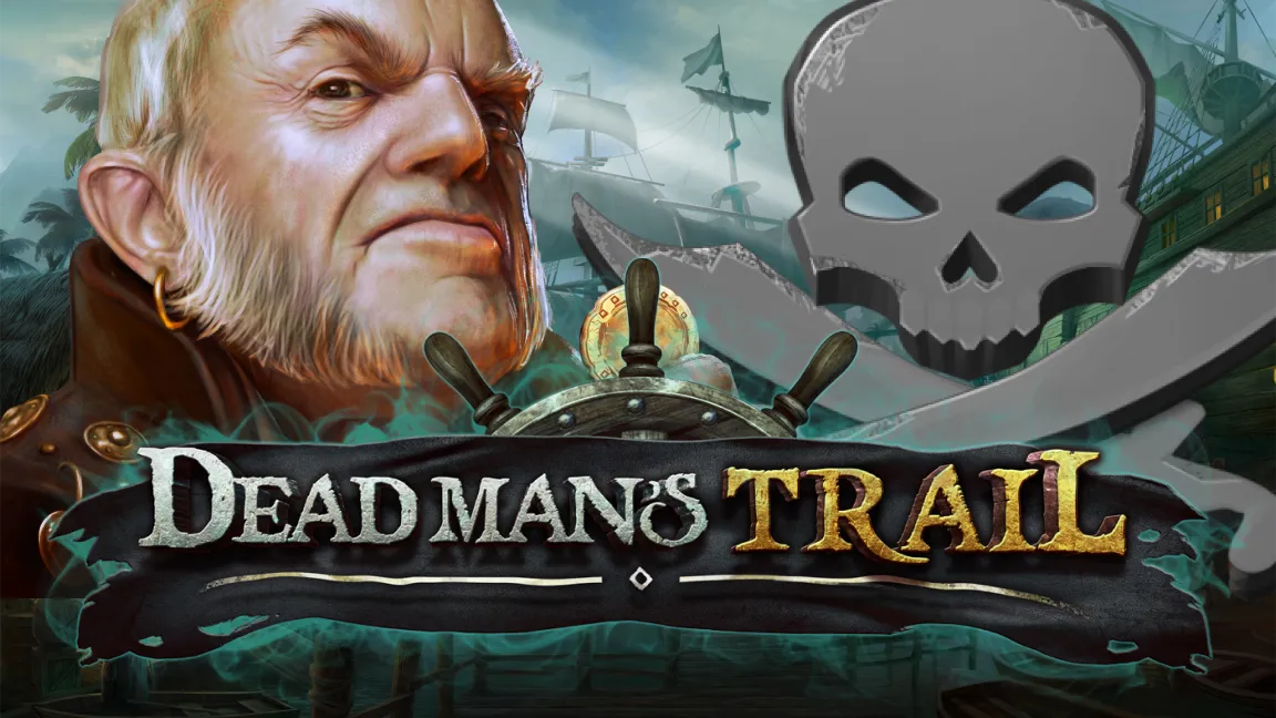 The promotional header for Dead Man's Trail, an online slot game on Betty.ca.