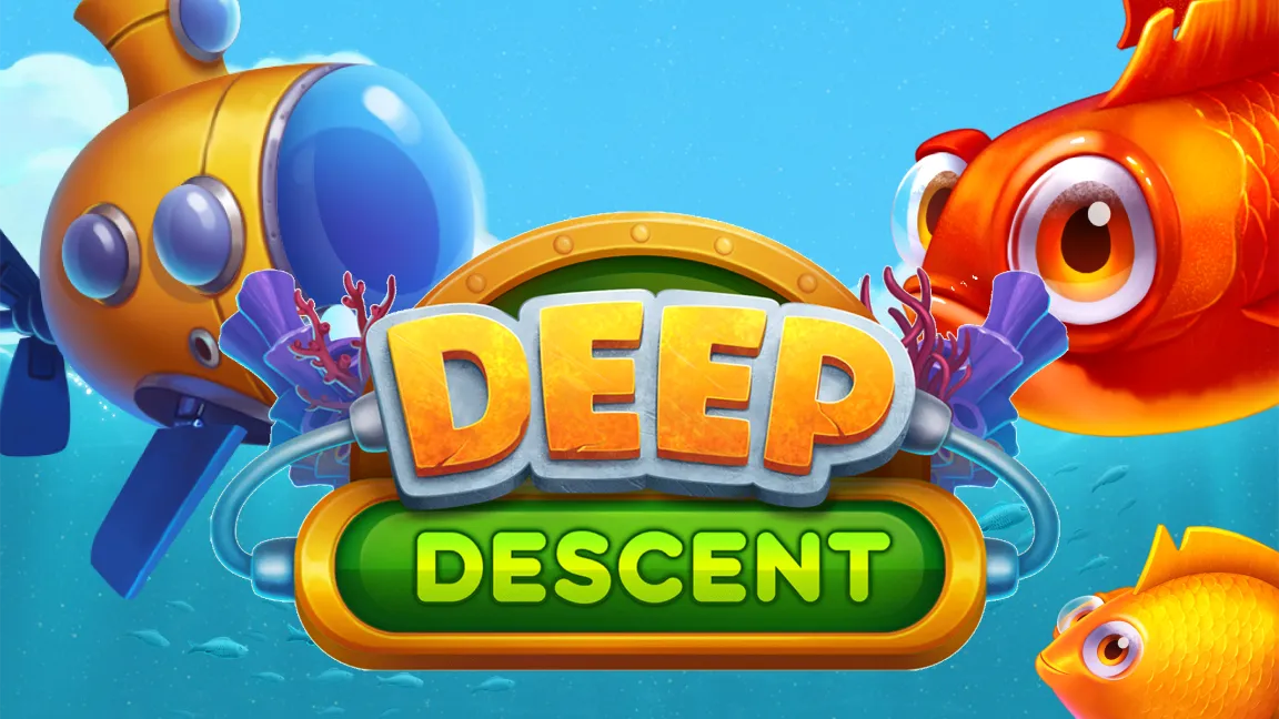 The promotional header for Deep Descent, an online slot game on Betty.ca.