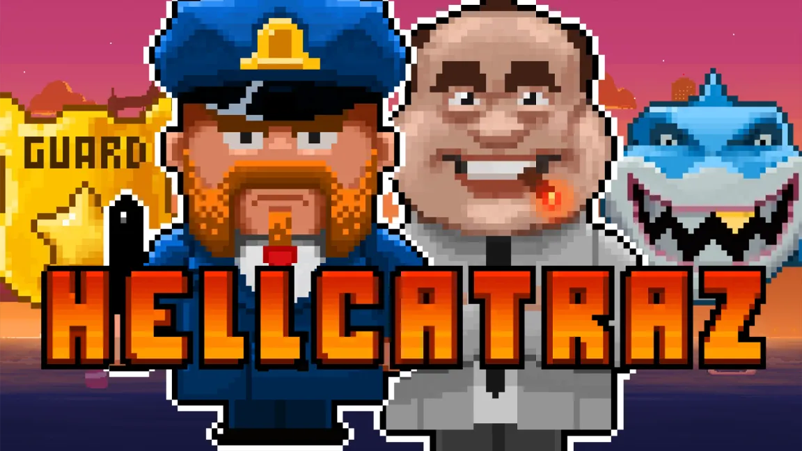 The promotional header for Hellcatraz, an online slot game on Betty.ca.