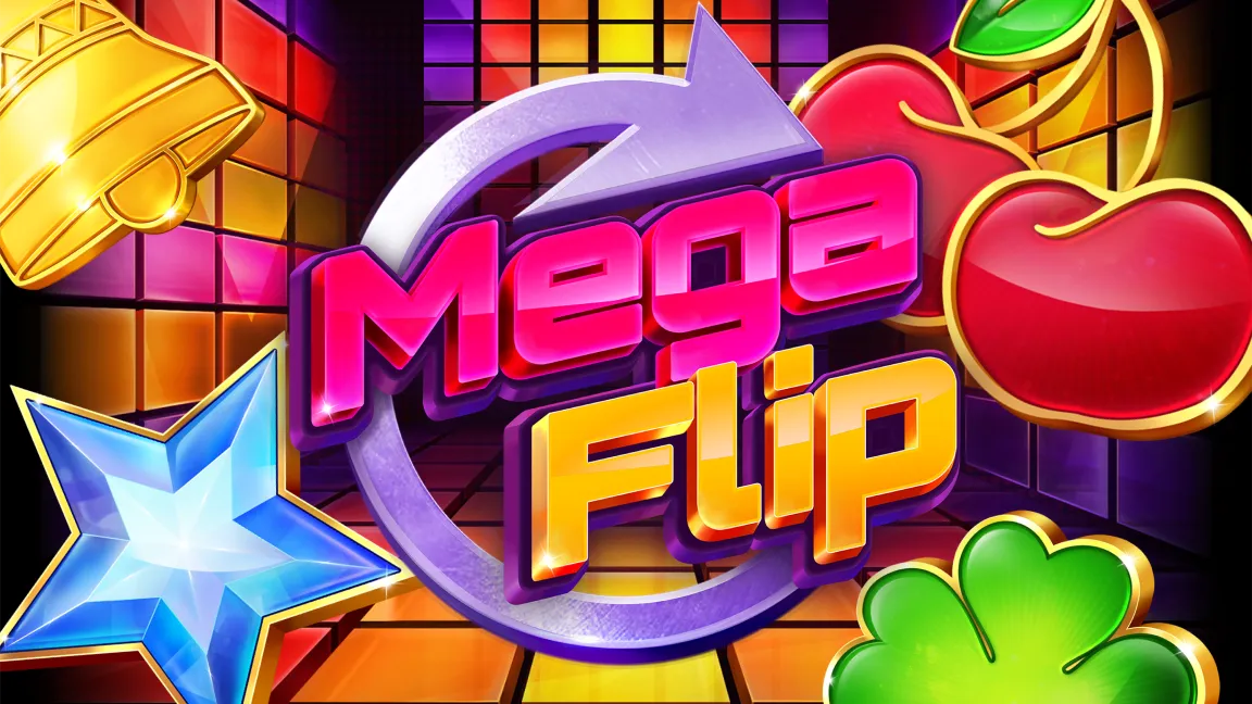 The promotional header for Mega Flip, an online slot game on Betty.ca.