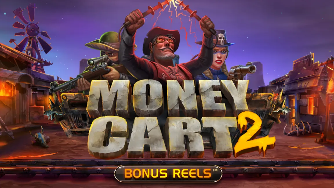 The promotional header for Money Cart 2, an online slot game on Betty.ca.