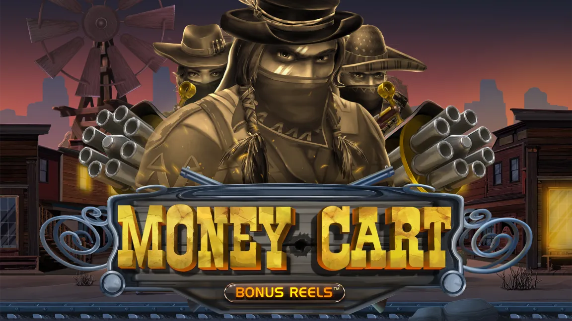 The promotional header for Money Cart, an online slot game on Betty.ca.