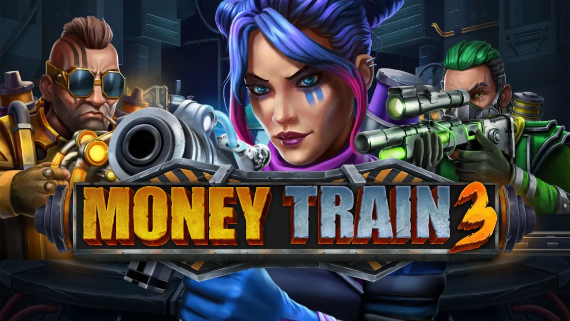 The promotional header for Money Train 3, an online slot game on Betty.ca.