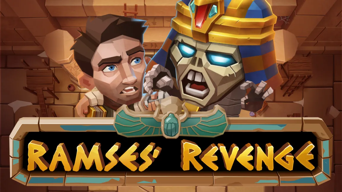 The promotional header for Ramses Revenge, an online slot game on Betty.ca.