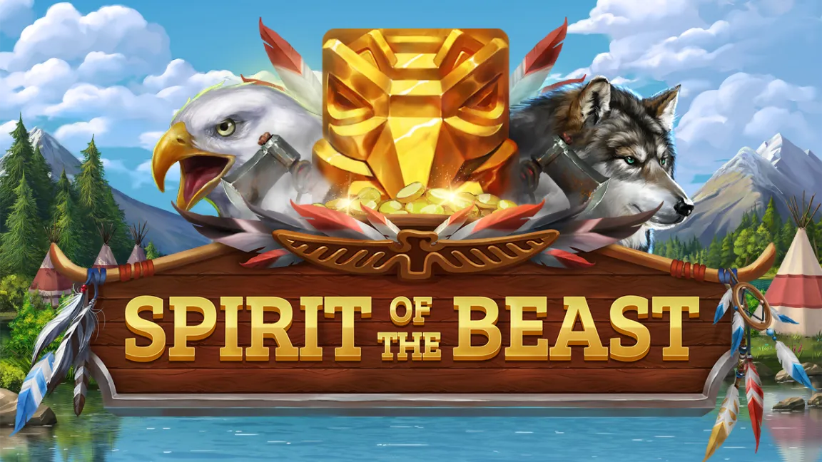 The promotional header for Spirit of The Beast, an online slot game on Betty.ca.