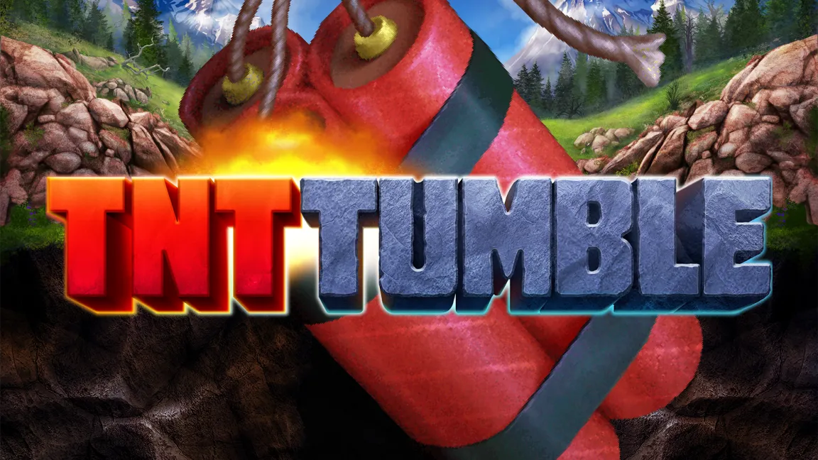 The promotional header for TNT Tumble, an online slot game on Betty.ca.