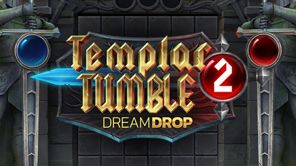 The promotional header for Templar Tumble 2, an online slot game on Betty.ca.