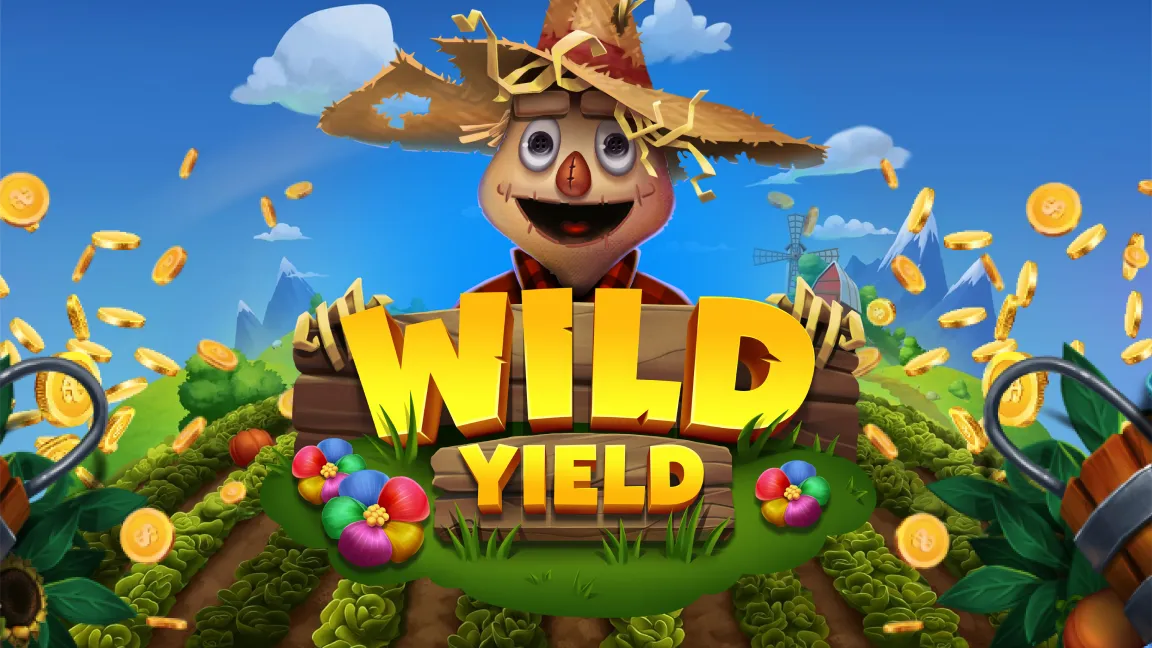 The promotional header for Wild Yield, an online slot game on Betty.ca.