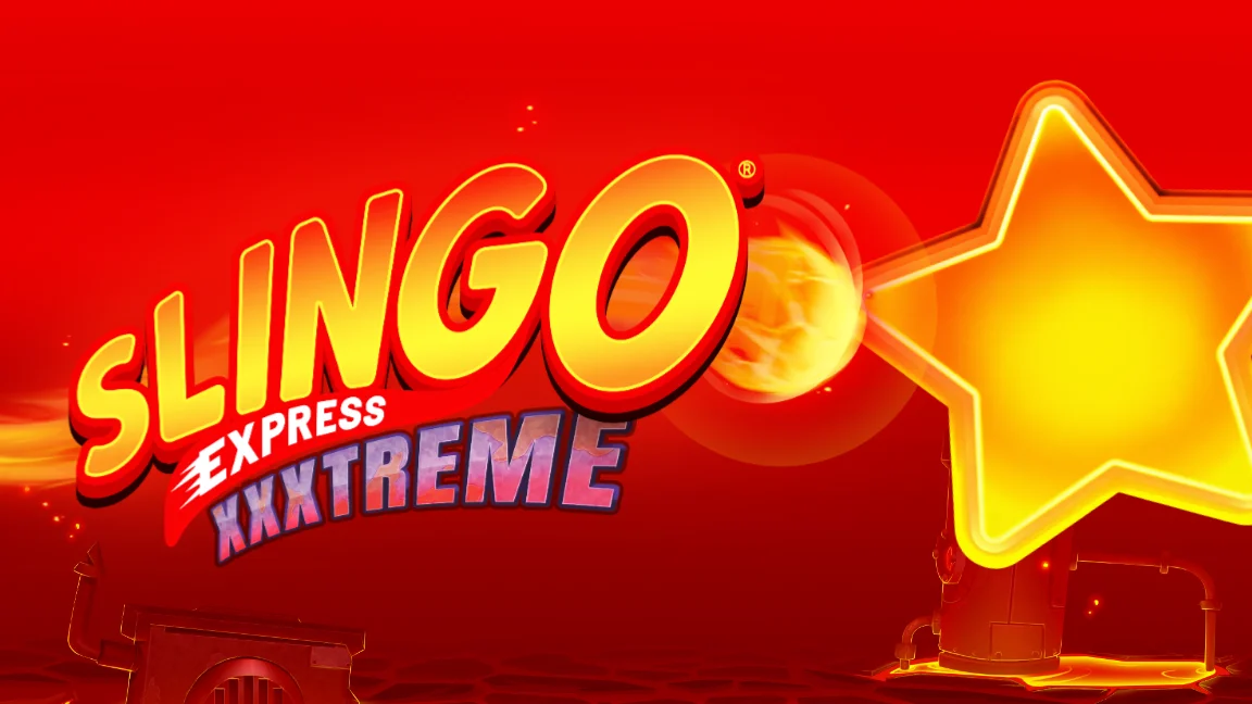The promotional header for Slingo XXXtreme Express, an online slot game on Betty.ca.