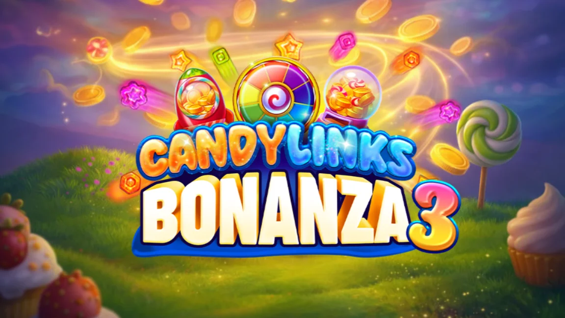 The promotional header for Candy Links Bonanza 3, an online slot game on Betty.ca.