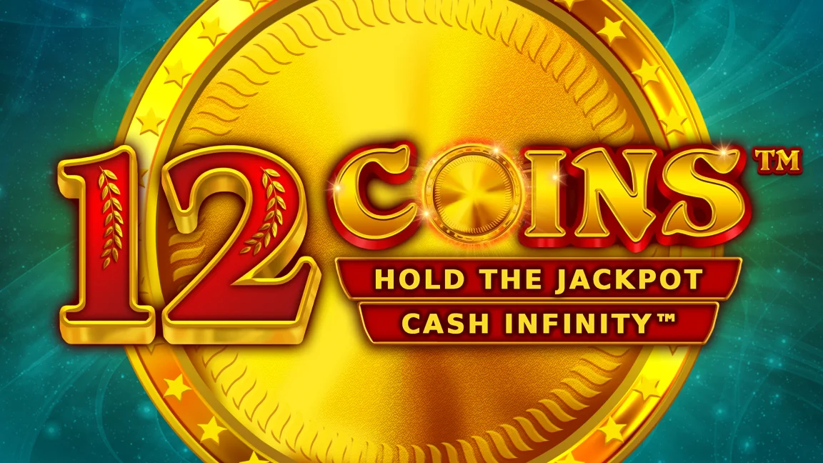 The promotional header for 12 Coins™, an online slot game on Betty.ca.