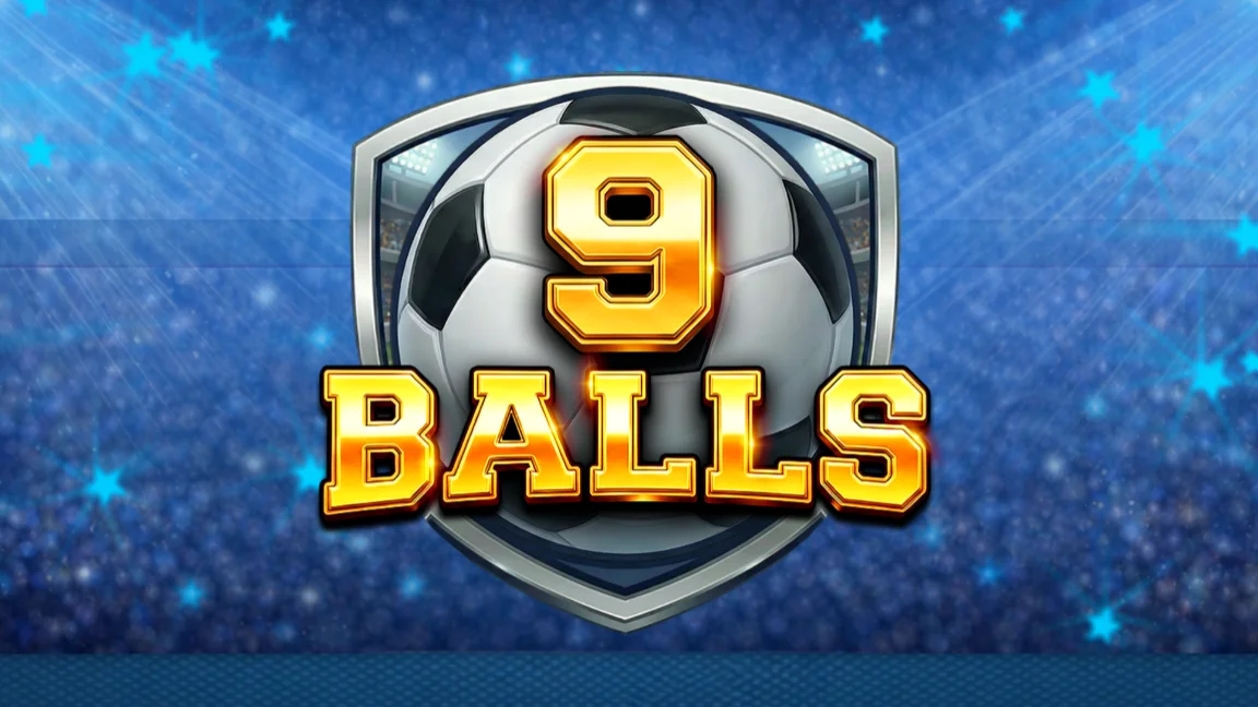 The promotional header for 9 Balls, an online slot game on Betty.ca.