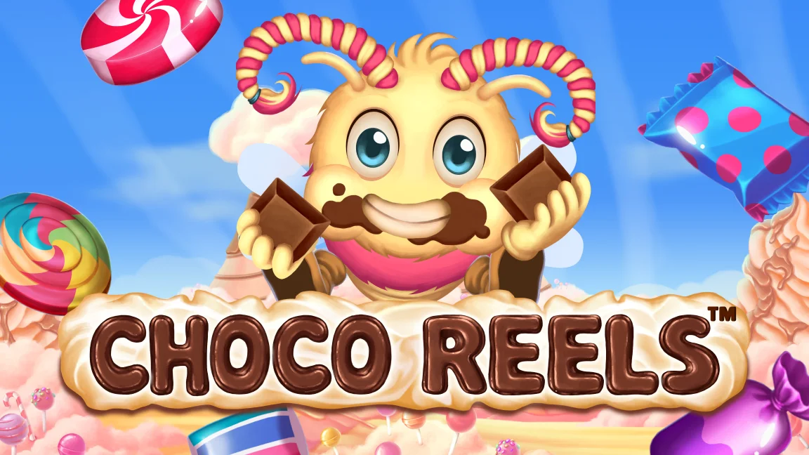 The promotional header for Choco Reels, an online slot game on Betty.ca.