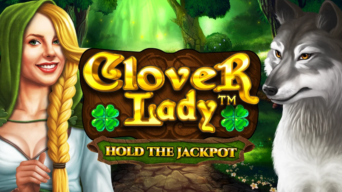 The promotional header for Clover Lady™, an online slot game on Betty.ca.