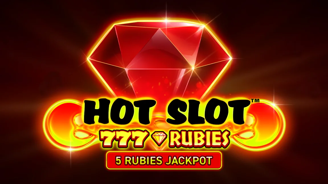 The promotional header for Hot Slot™: 777 Rubies, an online slot game on Betty.ca.