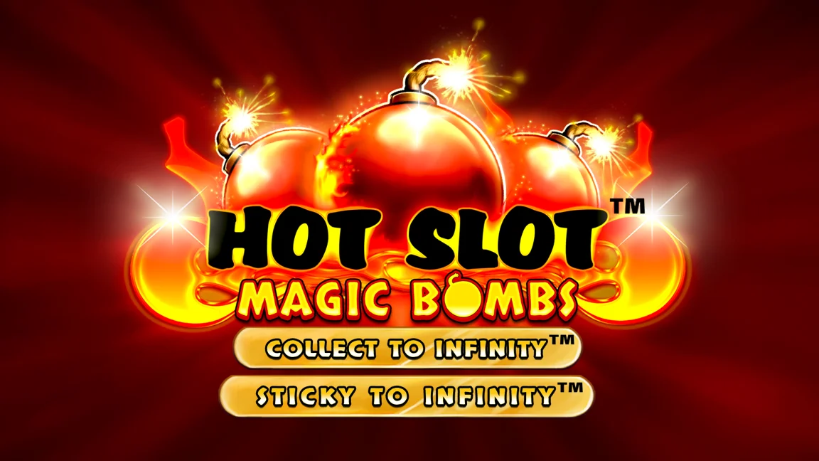 The promotional header for Hot Slot™: Magic Bombs, an online slot game on Betty.ca.