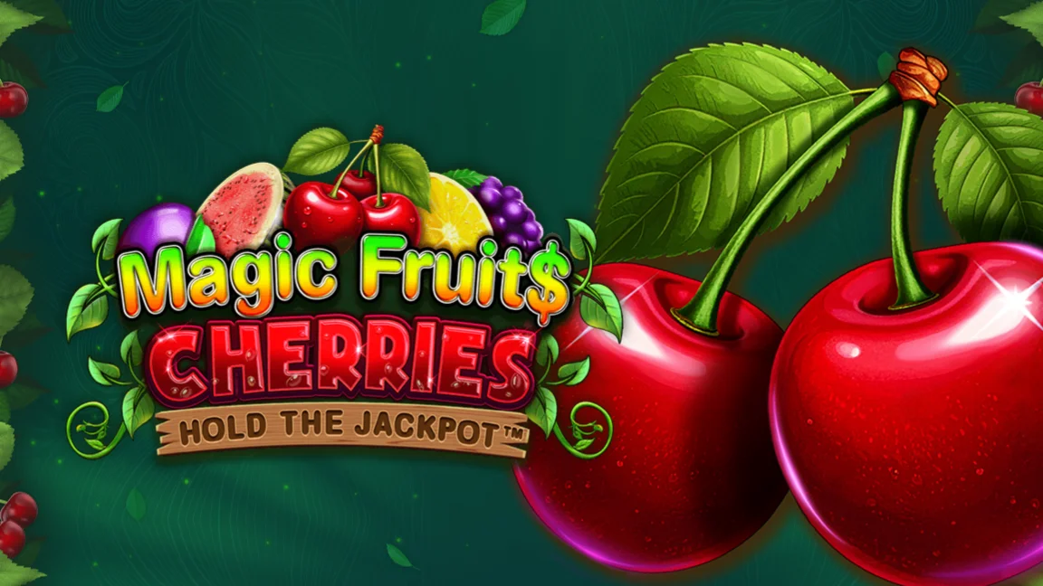The promotional header for Magic Fruit$: Cherries, an online slot game on Betty.ca.