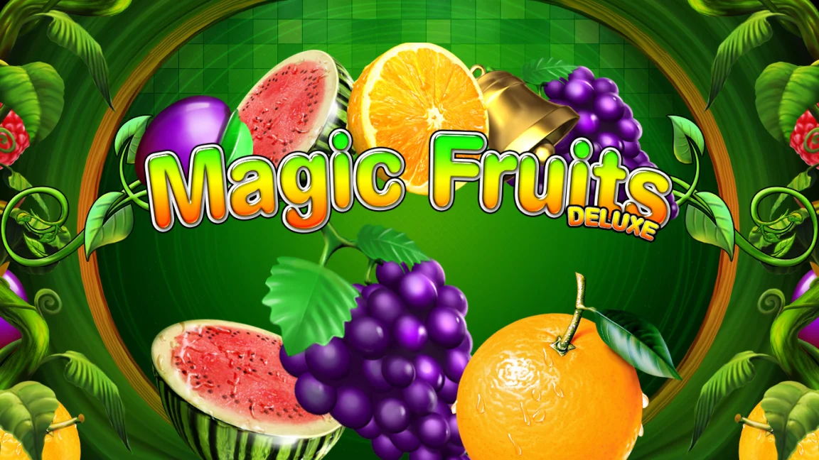 The promotional header for Magic Fruits Deluxe, an online slot game on Betty.ca.