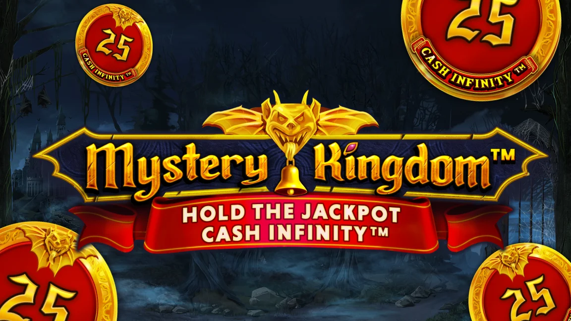 The promotional header for Mystery Kingdom™: Mystery Bells, an online slot game on Betty.ca.