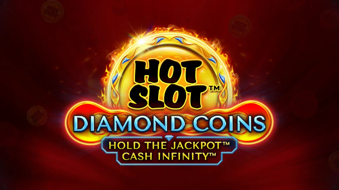 The promotional header for Hot Slot™: Diamond Coins, an online slot game on Betty.ca.